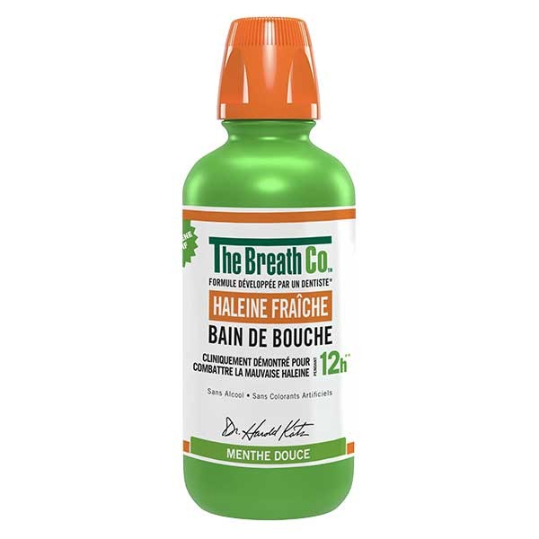 The Breath Co. Bain de Bouche Sans Alcool Menthe Douce - 500 ml - INCI  Beauty