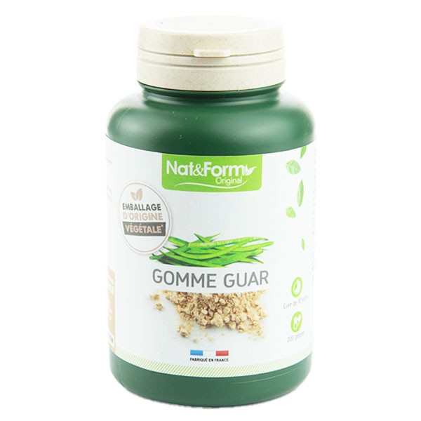 Guar Gomme - Satiété - Coupe Faim- Gélules de 300 mg ou Pot de Poudre -  Herboristerie Francois à Besançon