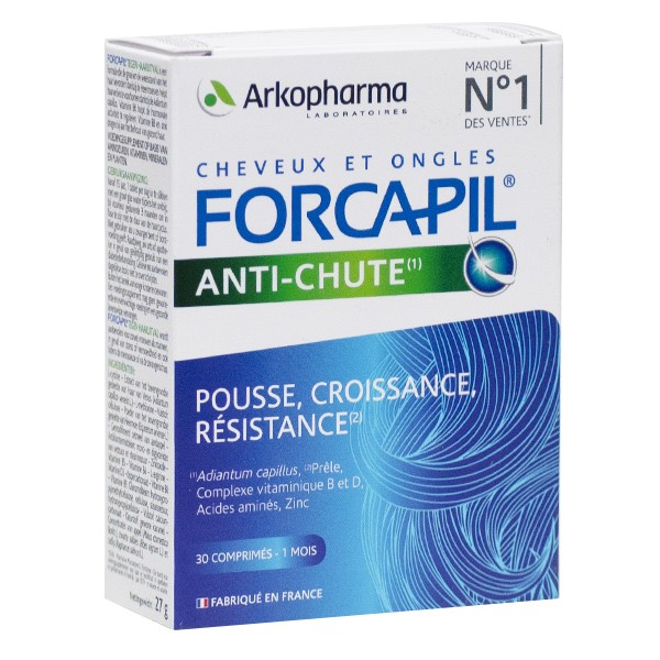 Arkopharma Forcapil Anti-Chute Cheveux Zinc Vitamine B 30 ...