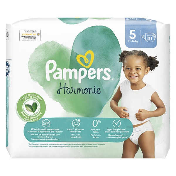 PAMPERS Premium protection pants Couches-culottes taille 5 (12-17kg) 31  couches pas cher 
