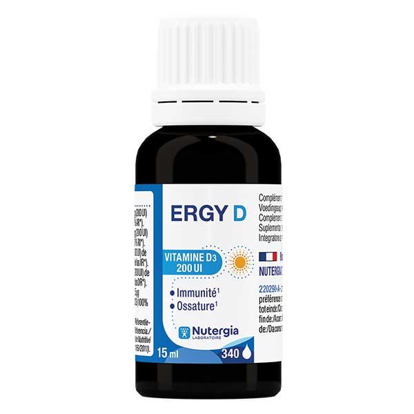 Ergy D Nutergia 15ml - Complément Vitamine D