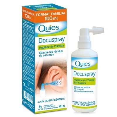 Spray pour nettoyage du conduit auditif Docuspray de Quies