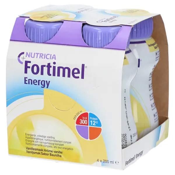 Nutricia Fortimel Energy Arôme Vanille 4 x 200ml