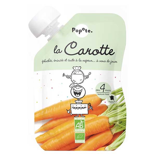 Popote - BIO - Les légumes dès 6 mois - Lot de 10 Gourdes de Légumes pour  Bébé - Dès 6 mois - Texture lisse - 10×120g : : Epicerie