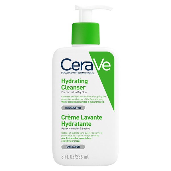 CeraVe Nettoyants Crème Lavante Hydratante Visage Corps 236ml | Pas cher