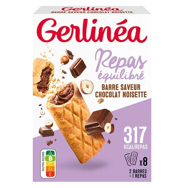 Gerlinéa Mon Repas Barres Intense Dark Chocolate 12x31 g commander