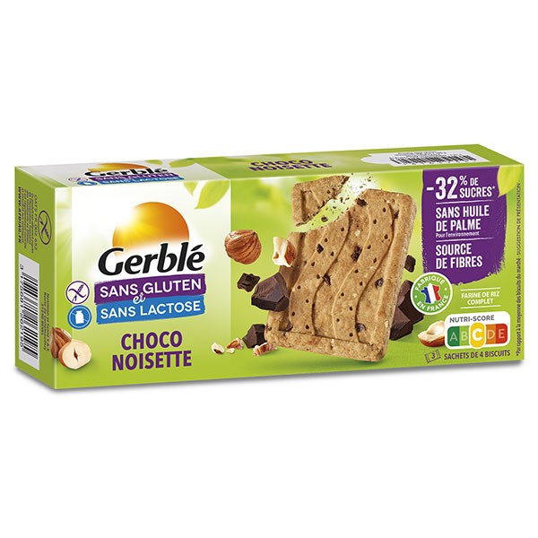 Gerblé Sans Gluten Biscuits Pépites Chocolat Noisette 150g