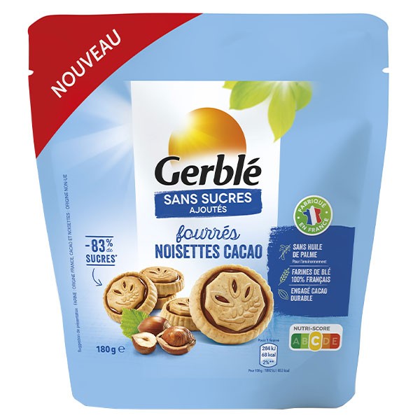 Biscuits au sésame et à la vanille sans sucre ajouté, Gerblé (132 g)
