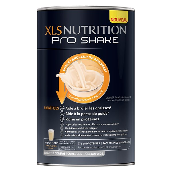XLS Nutrition Pro Shake Substitut de Repas Brûleur de Graisses 400g