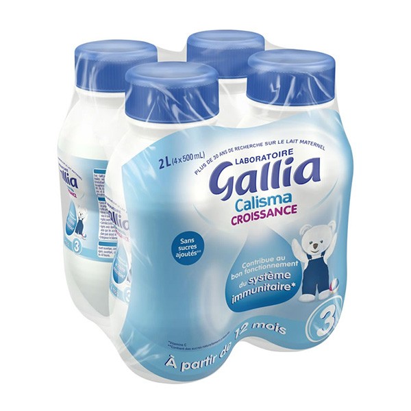 Gallia Calisma Lait de Croissance 4 x 500ml - Achat / Vente lait de  croissance Gallia Calisma Lait de Croissance 4 x 500ml - Cdiscount  Prêt-à-Porter