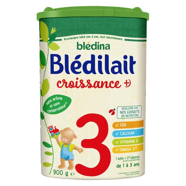 Lait Blédilait Croissance +) 900g BLEDINA : Comparateur, Avis, Prix