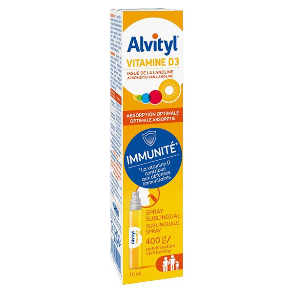 Alvityl Vitamine D3 1000 UI Urgo - Défenses immunitaires - 60 capsules