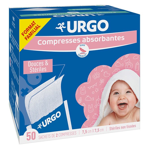 Urgo Compresses stériles 30 x 30 cm boîte de 10