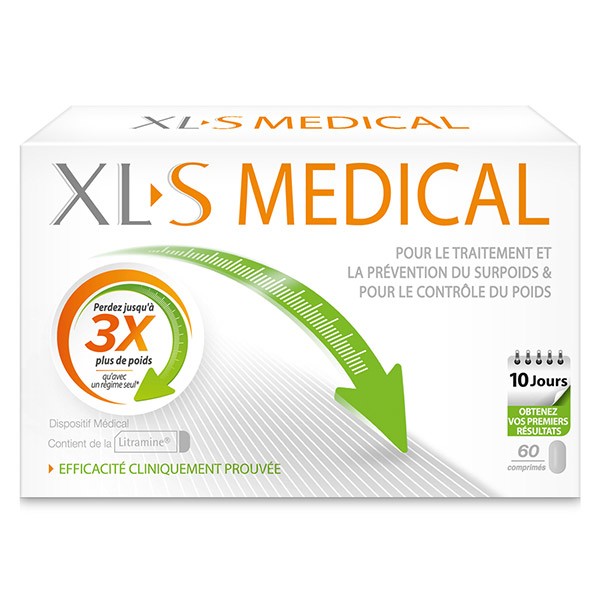 XLS MEDICAL Minceur CAPTEUR DE GRAISSES (60 comprimés)-Pharmacie VEAU
