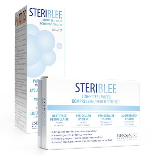 Densmore Steriblef lingettes stériles hygiène périoculaire - 14 lingettes
